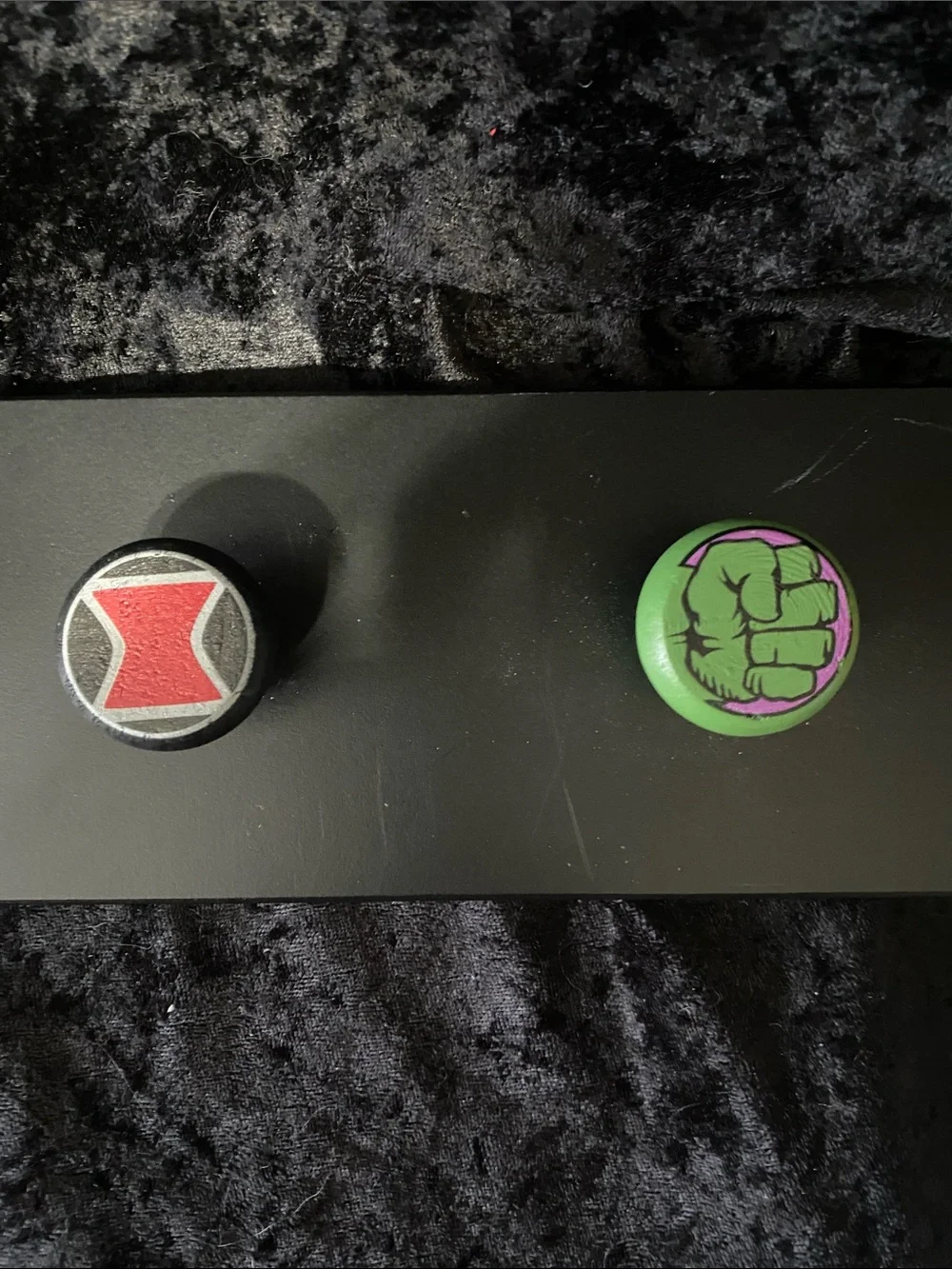 Marvel Black Wall Hook Rack with Red, Green, Blue, White Accents
